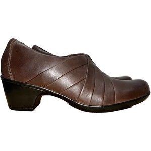 Clarks Genette Rise Leather Shoe Size 8
